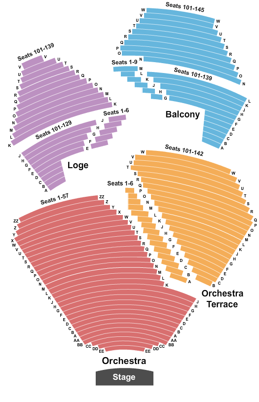 Segerstrom Center For The Arts Maybe Happy Ending Seating Chart